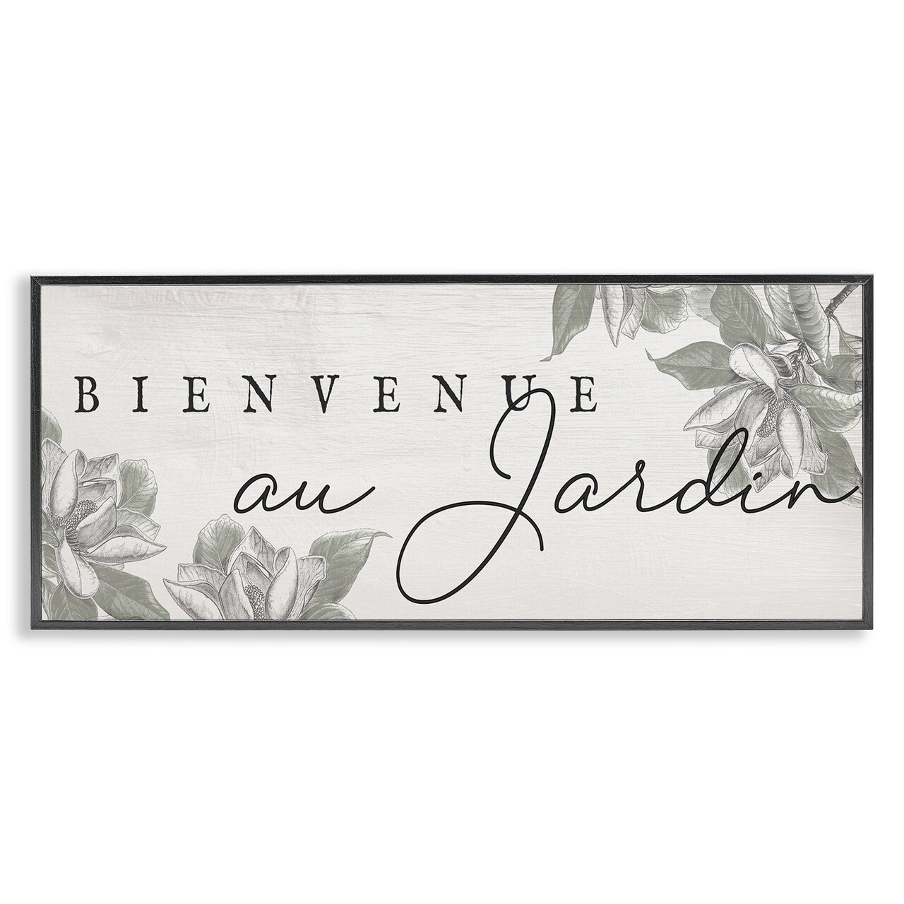 Stupell Industries Vintage Garden Welcome Framed Giclee Wall Art Design by Daphne Polselli